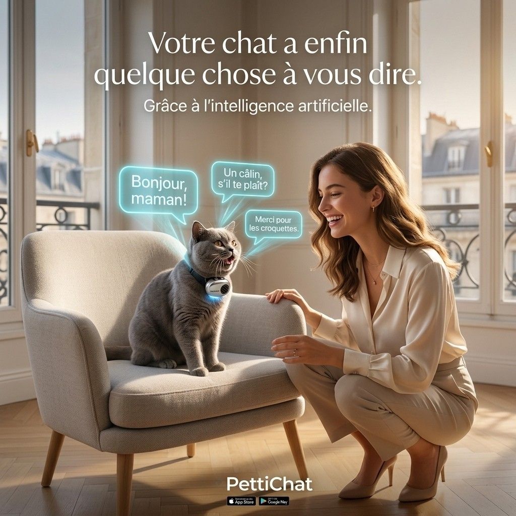 PettiChat – Appareil intelligent avec IA pour chats et chiens