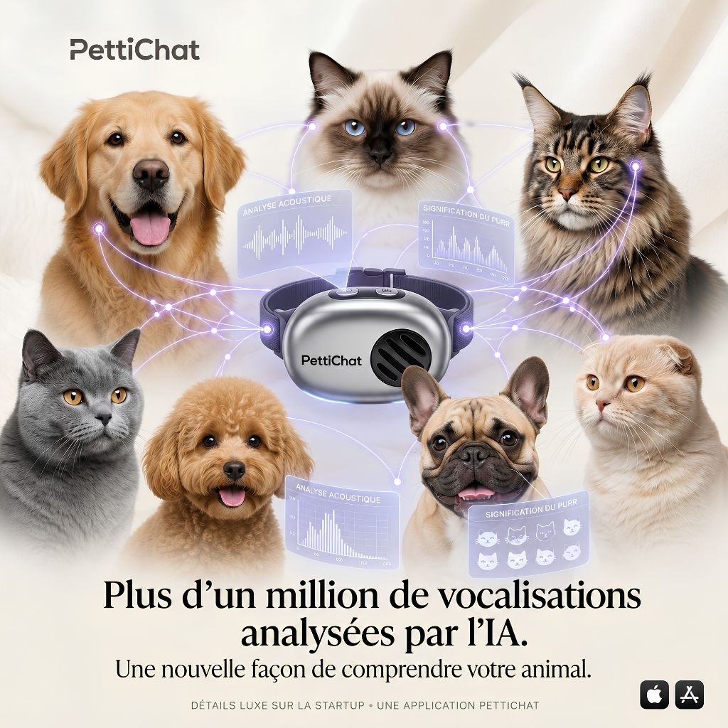 PettiChat – Appareil intelligent avec IA pour chats et chiens