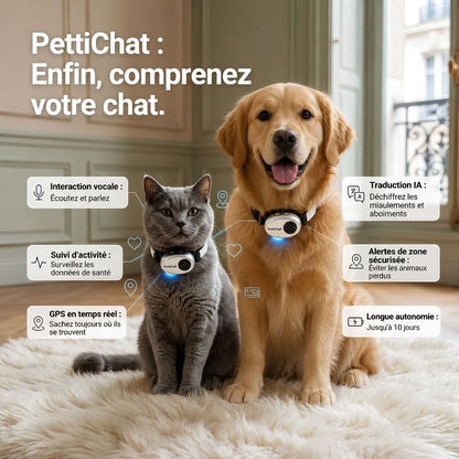 PettiChat – Appareil intelligent avec IA pour chats et chiens